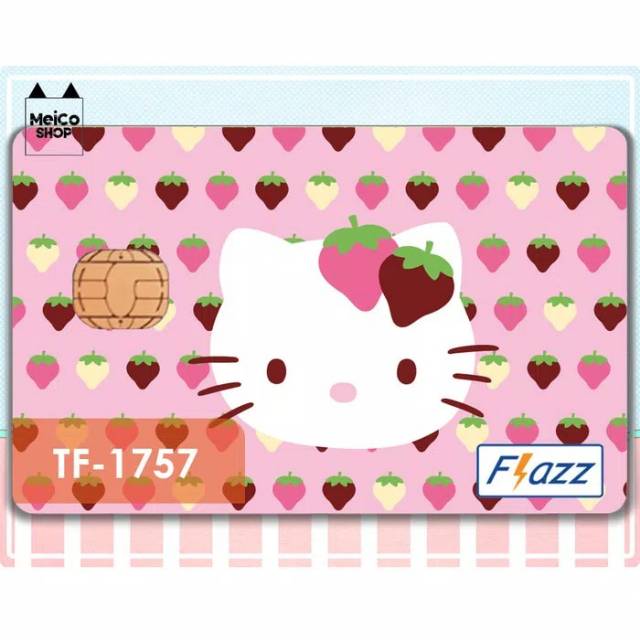 

[TF-1757] Sticker Flazz BCA Meico - Hello Kitty Strawberry