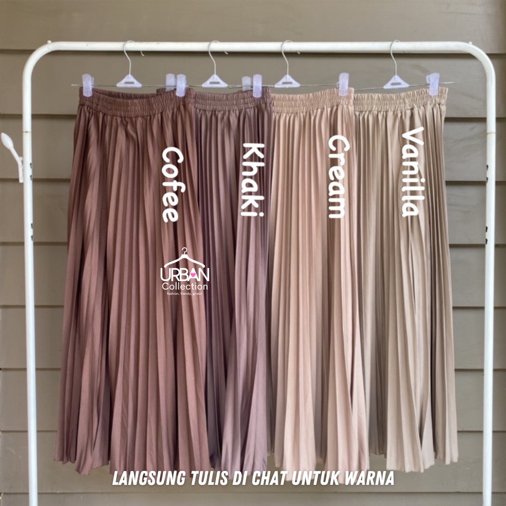 PAKET ROK PLISKET PREMIUM [ 3PCS ] - UKURAN ALLSIZE