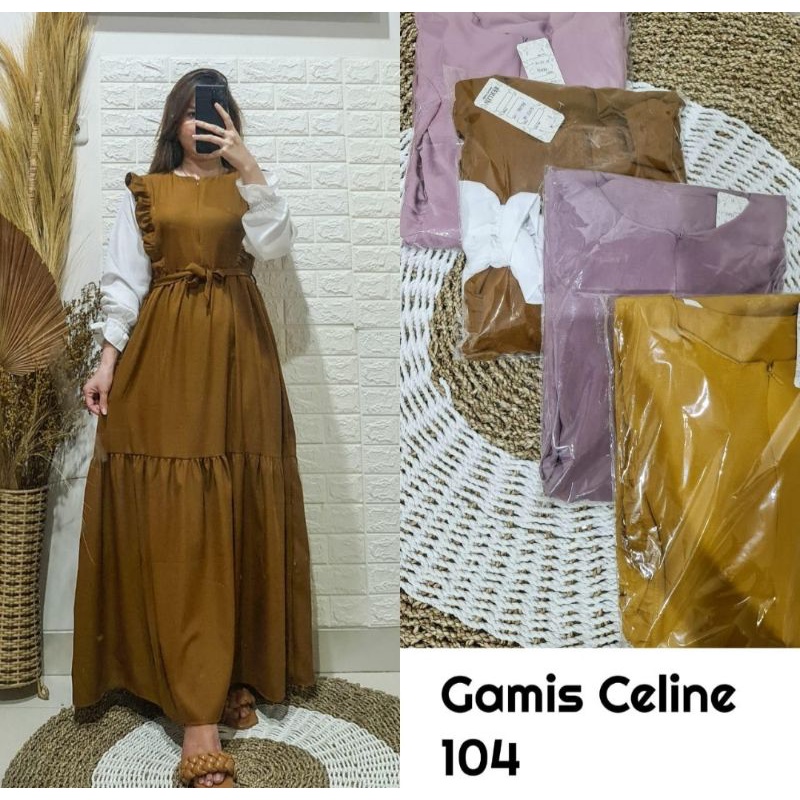promo fhasion wanita-gamis rempel andine serut tangan rempel tangan slimfit premium slimfit premium