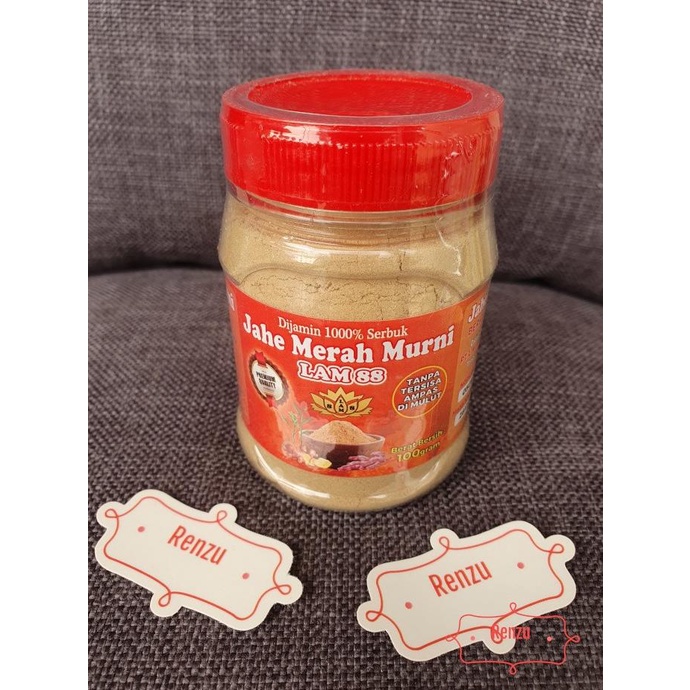 

Jahe Merah Murni Tanpa Gula LAM 88 Ekstrak Bubuk Tanpa Ampas 100 Gram