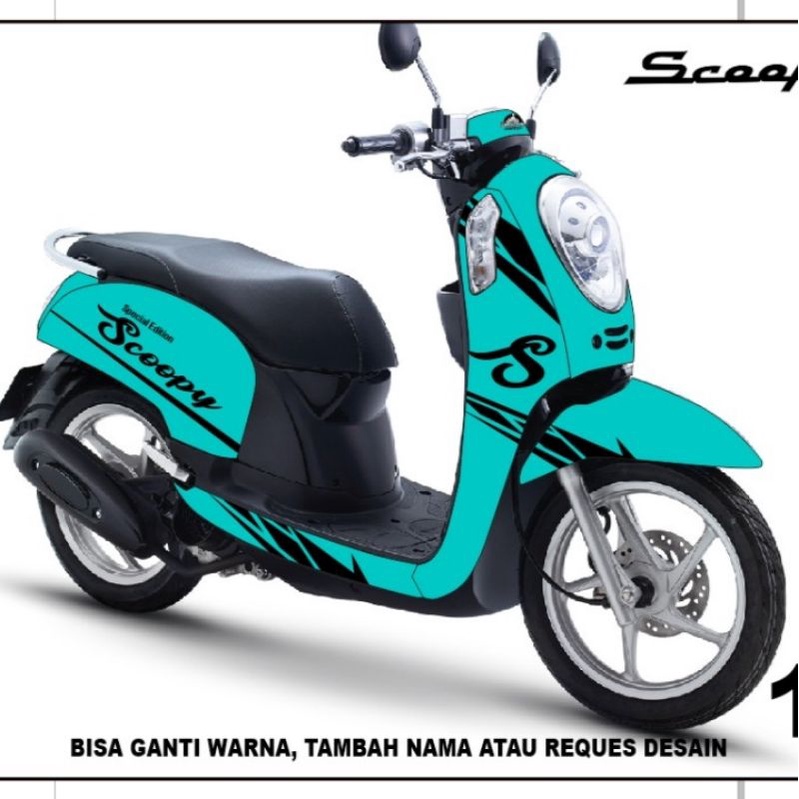 Decal Sticker Scoopy F1 2015 Full Body Sticker Decal Motor Scoopy F1 2015 Full body Motif Blue