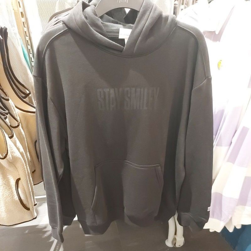 NEW H&M MAN HOODIE SMILEY