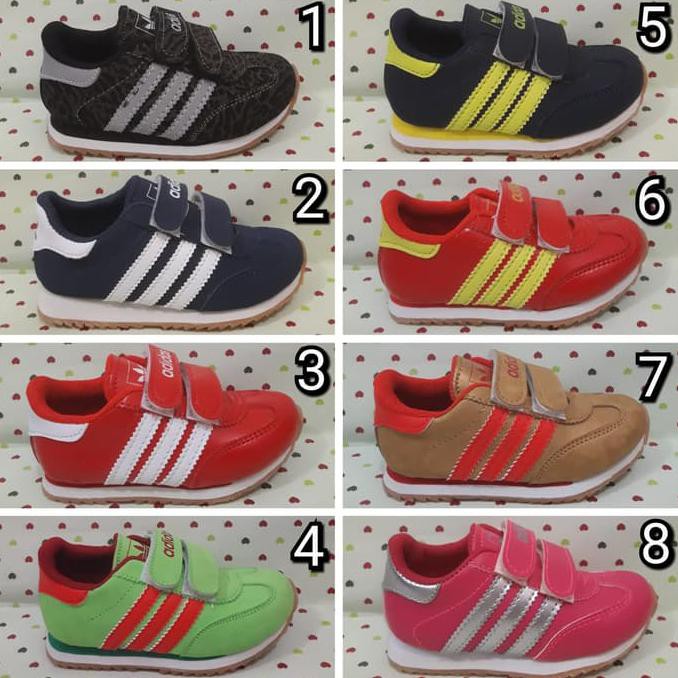 DISKON SEPATU KETS ANAK ADIDAS WAFFLE KIDS 25-30 SEPATU PEREKAT ADIDAS KIDS