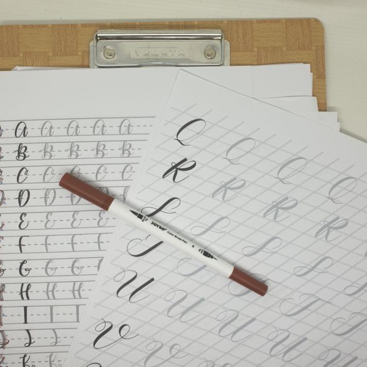 

[PRODUK BJQ8K] 35pcs Paket Belajar Calligraphy Hand Lettering Kit - Practice Worksheet Free Brush Pen // Dimino 0EI