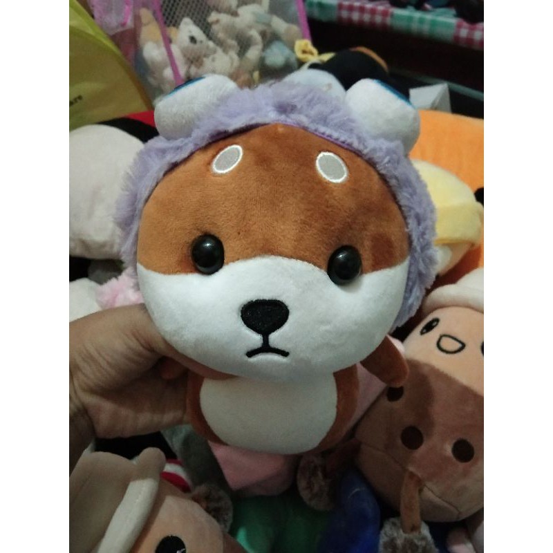 (boneka pl) Shiba kostum mata melotot