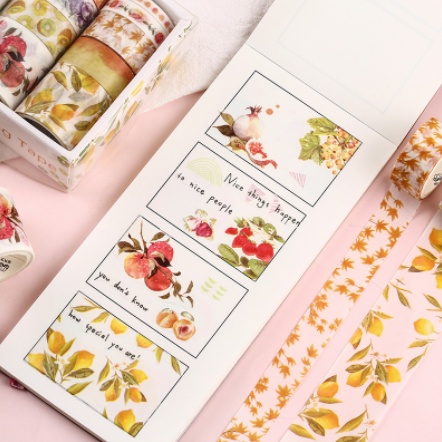 [ORGM] Aneka Isolasi Kertas Selotip Motif | Masking Tape | Washi Tape Motif Lucu set