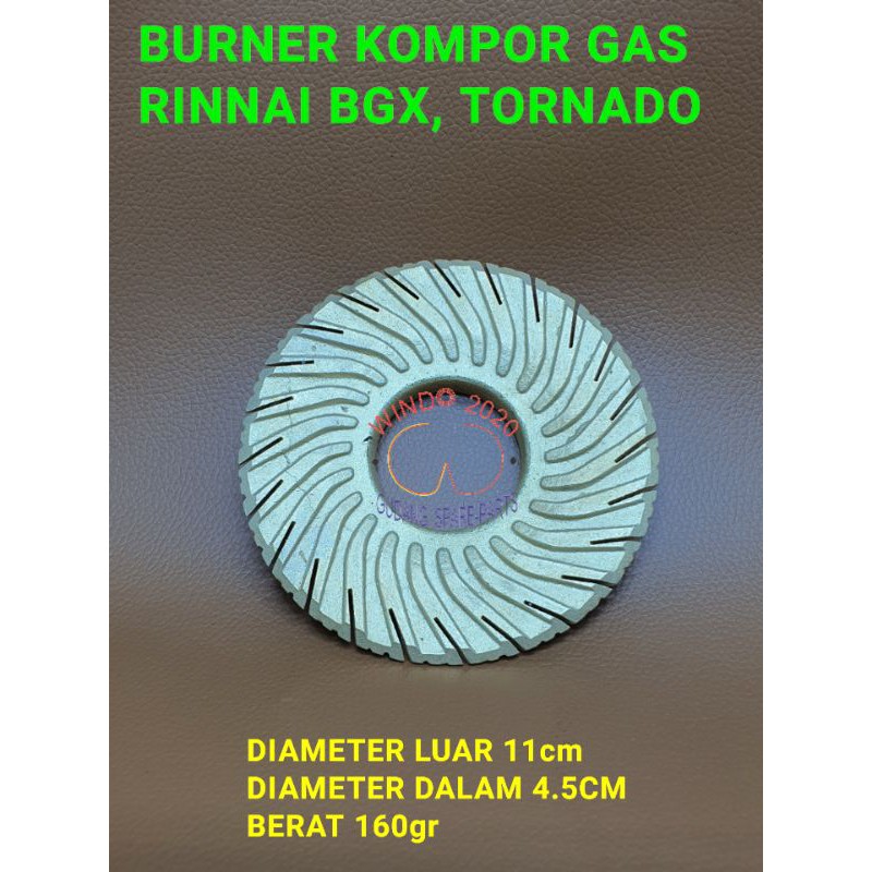 BURNER KOMPOR GAS RINNAI TORNADO | BARNER KUNINGAN RINAI BGX | Turbo 602 - 702 - 712 SUPER TEBAL