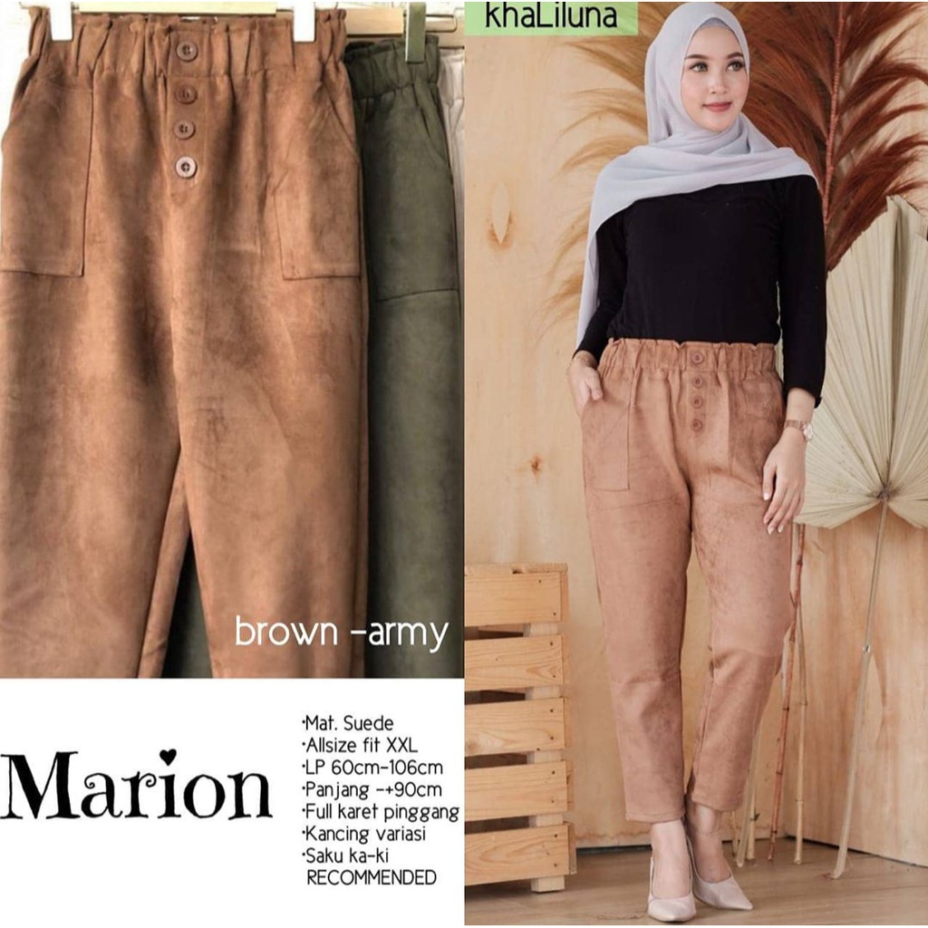 Celana Suede/ Zeline Pants Suede