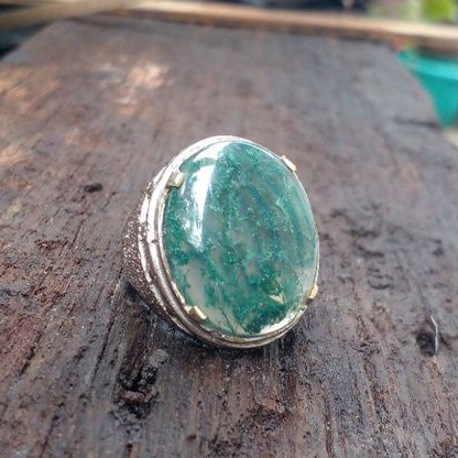 natural moss agate lumut