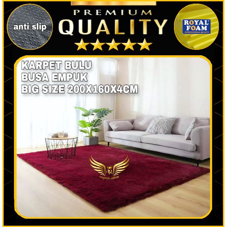 karpet bulu rasfur karpet bulu uk 200x160x4cm