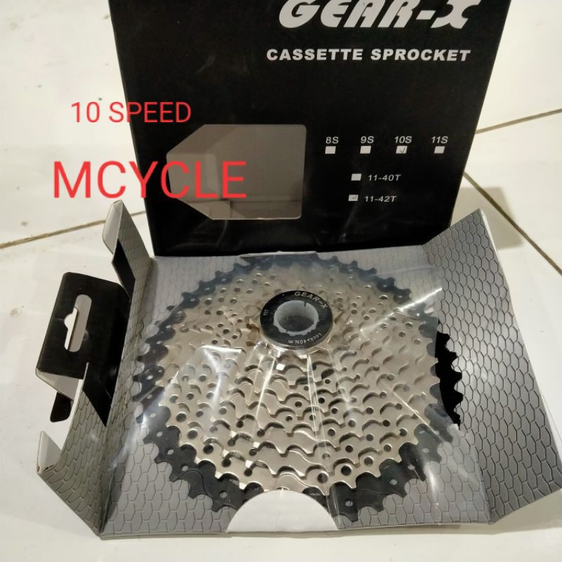 SPROKET  GEAR -X 10 SPEED (11-42T)