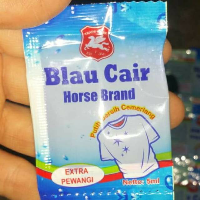 Blau Cair Horse Brand sachet 5 ml Cuci Baju Piring cap Kuda Terbang medan sumut