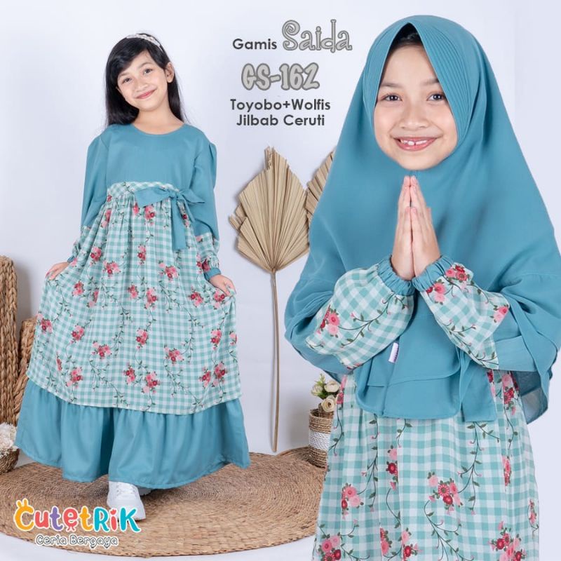 Gamis Saida Cutetrik Original 100% by Cutetrik