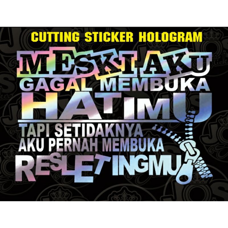 

STICKER CUTTING KATA KATA HOLOGRAM (TERMURAH)