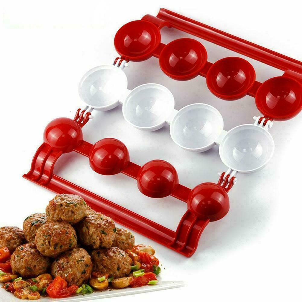 1Pcs Kitchen Meatballs Mold /  Homemade DIY Fish Ball Maker / Sushi Ice Cream Balls Mould /  Self Stuffing Food Cooking Ball Tool