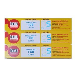 Voucher Indosat Data 1 GB + Unlimit   ed Apps | Shopee Indonesia