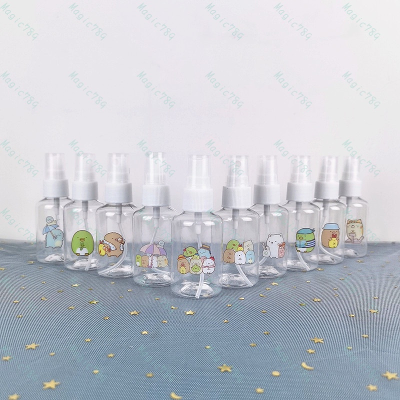 Magic789 Cartoon Sumikko Gurashi Spray Bottle 50ML Plastic Travel Size Bottles Container for Cosmetic