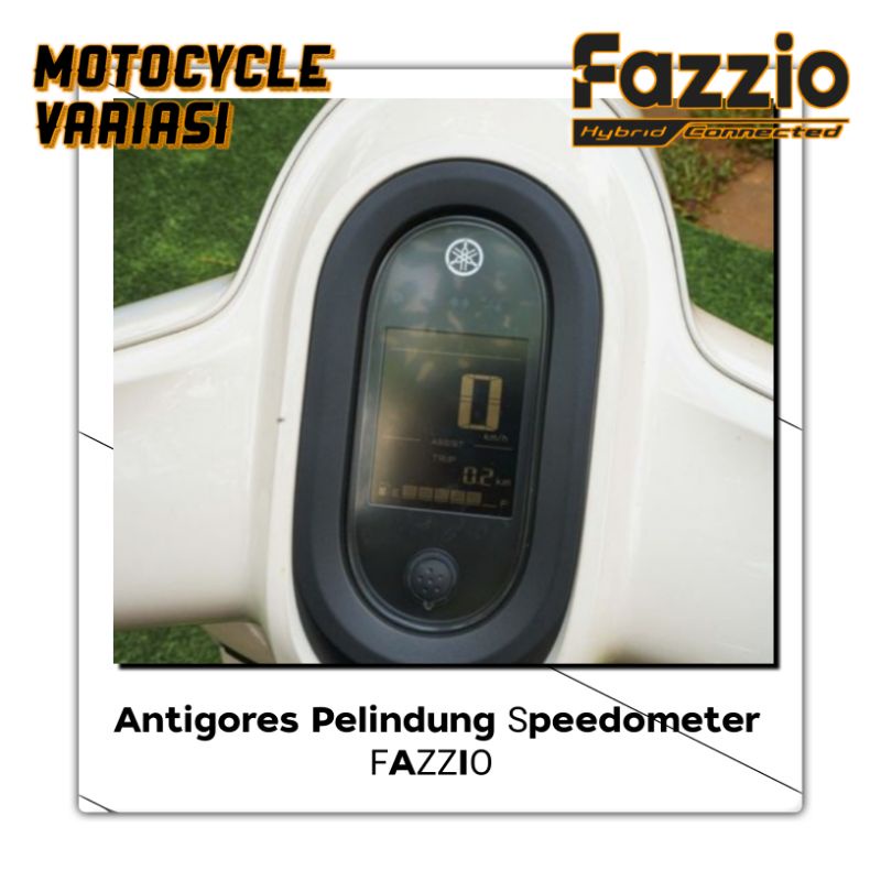 Stiker pelindung speedometer Fazzio transparan