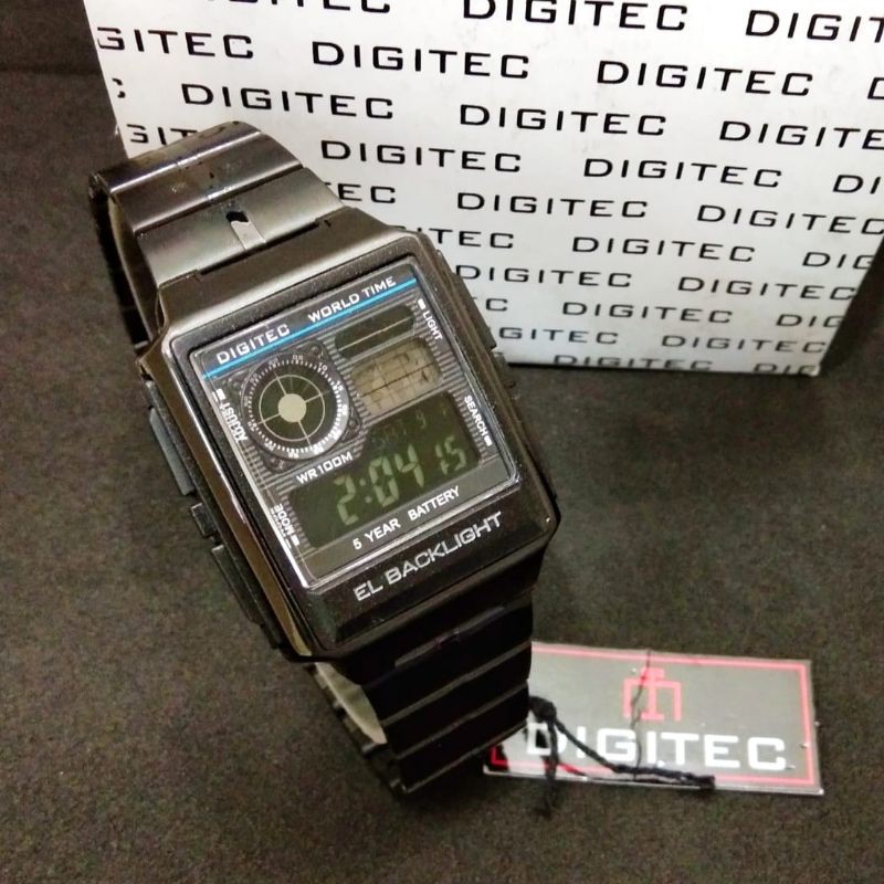 jam tangan Digitec rantai d.3,5cm. 185rb