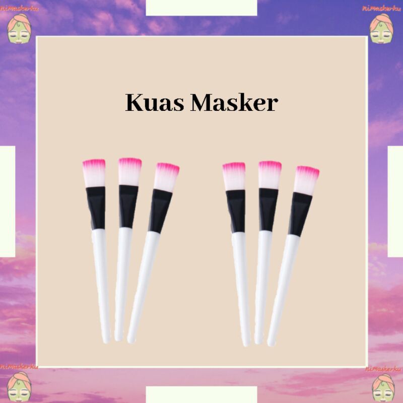 Kuas masker bulu kuas masker murah kuas masker putih kuas masker termurah
