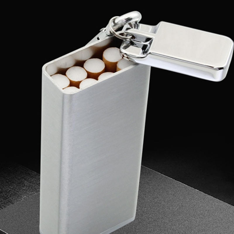 Asbak Rokok Mini Bahan Aluminum Alloy Dengan Gantungan Kunci