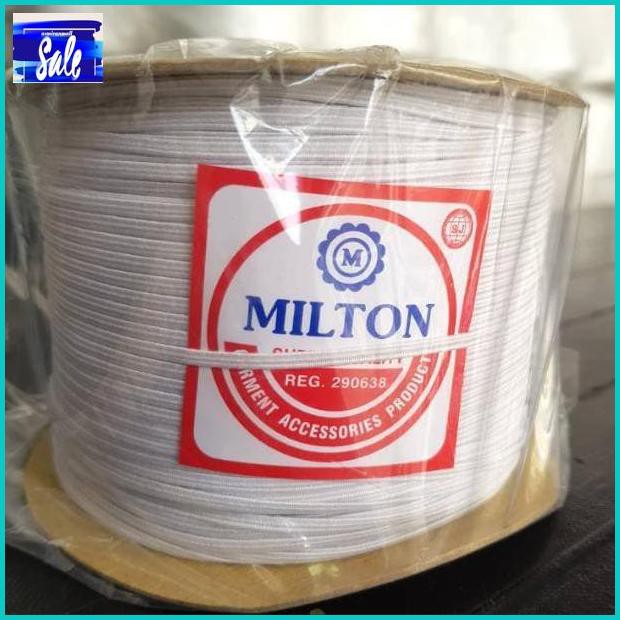 

Kanatakirambut- Karet Elastis Karet Gepeng 3.Mili Milton - Putih 3Mili -Aslii.