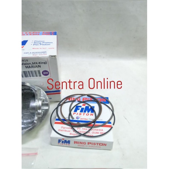 Piston seher kit vixion mx King oversize 200 fim