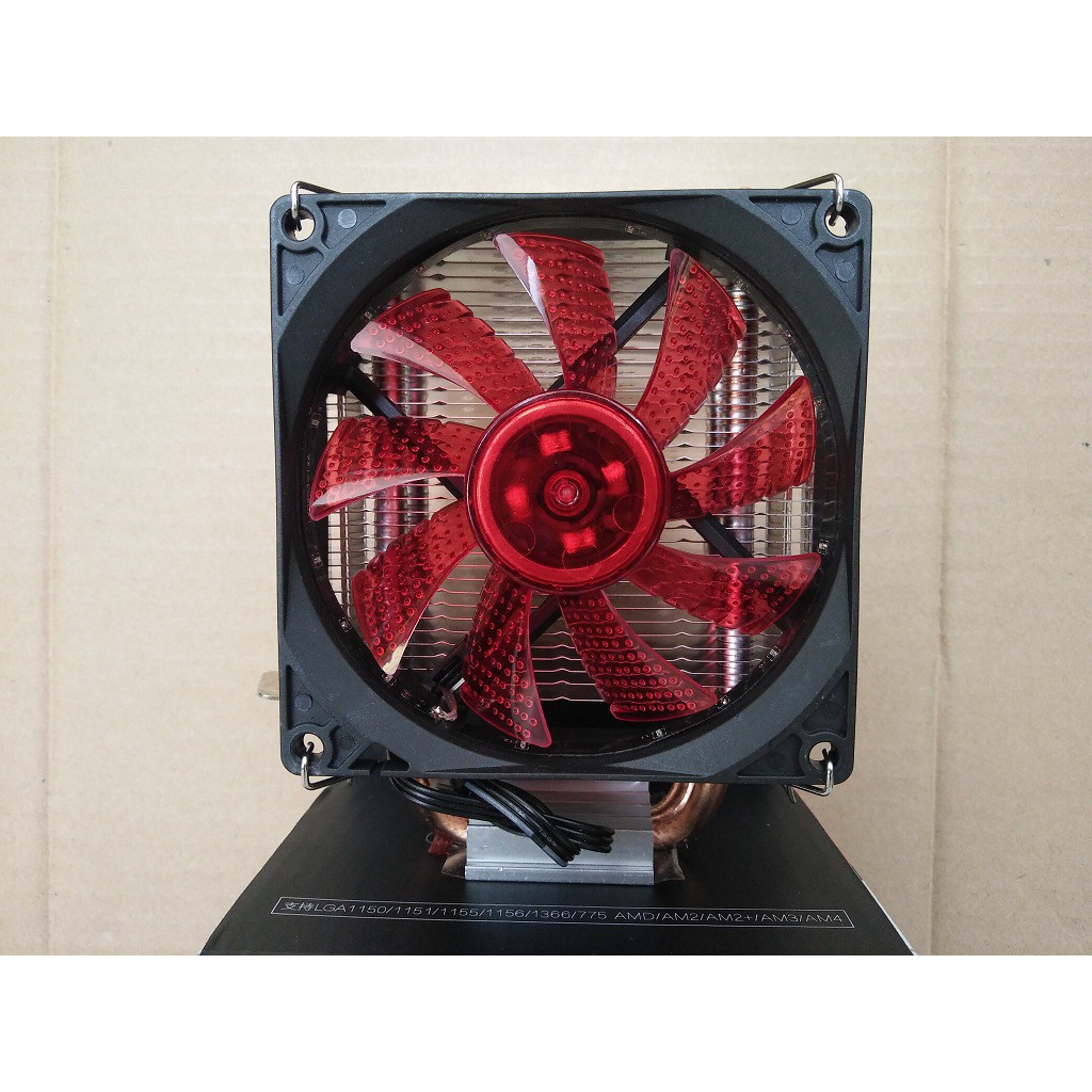 Heatsink FAN LED HSF Heatpipe CPU Cooler Intel LGA 775/1366/1150/1155/1156 for PC Game Gaming Grafis