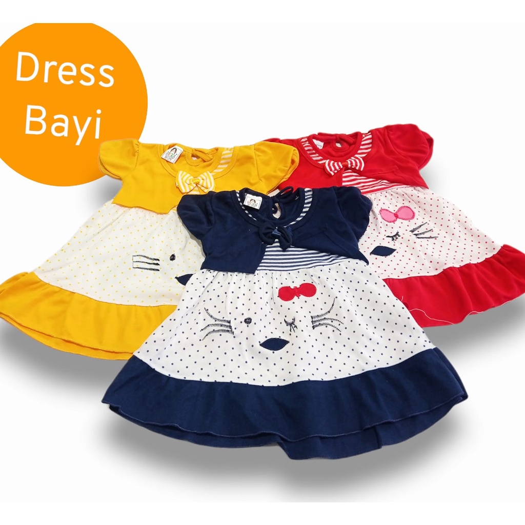 Baju Anak Perempuan Baju Bayi Perempuan | dress baju bayi anak perempuan + celana