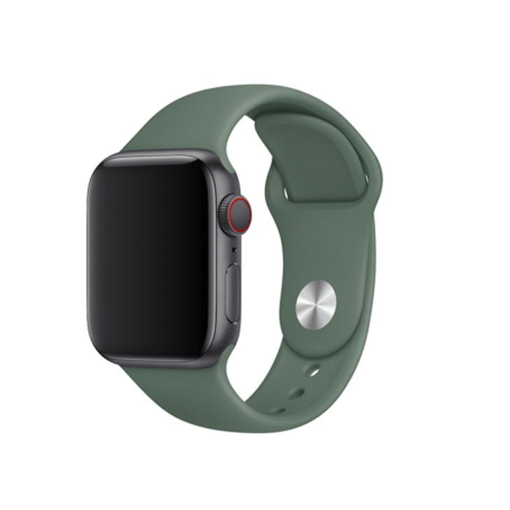 Tali Jam iwatch Apple Watch Sport Silicone Strap Rubber Band 38mm 40mm - Pine Green