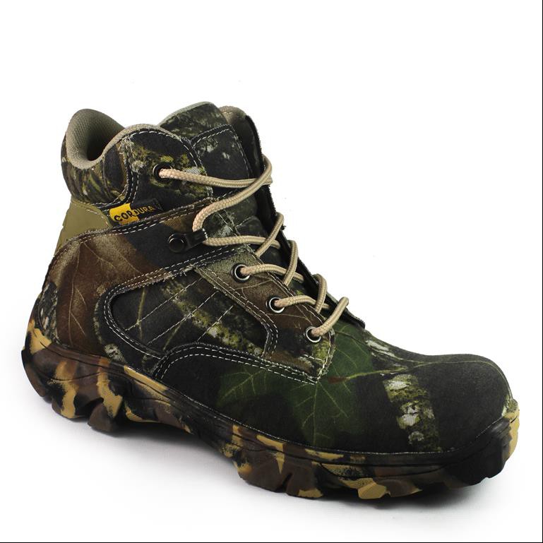 Sepatu Pria Boots Safety PDL CAMO 6 inch Tracking Hiking Ujung Besi
