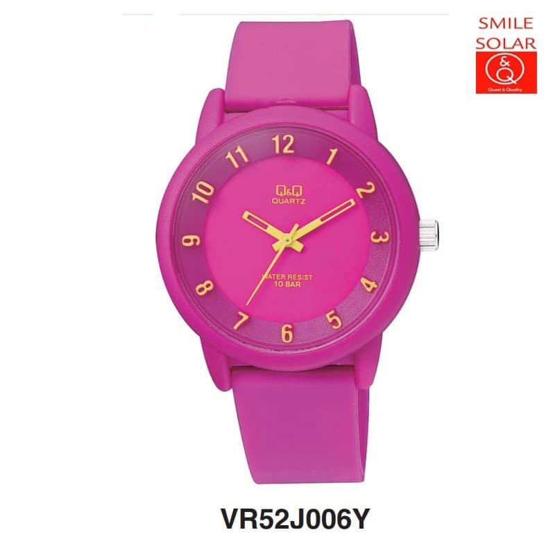 Jam Tangan Unisex Sporty Casual Rubber Karet Analog Original Q&amp;Q QNQ QQ VR52 Series