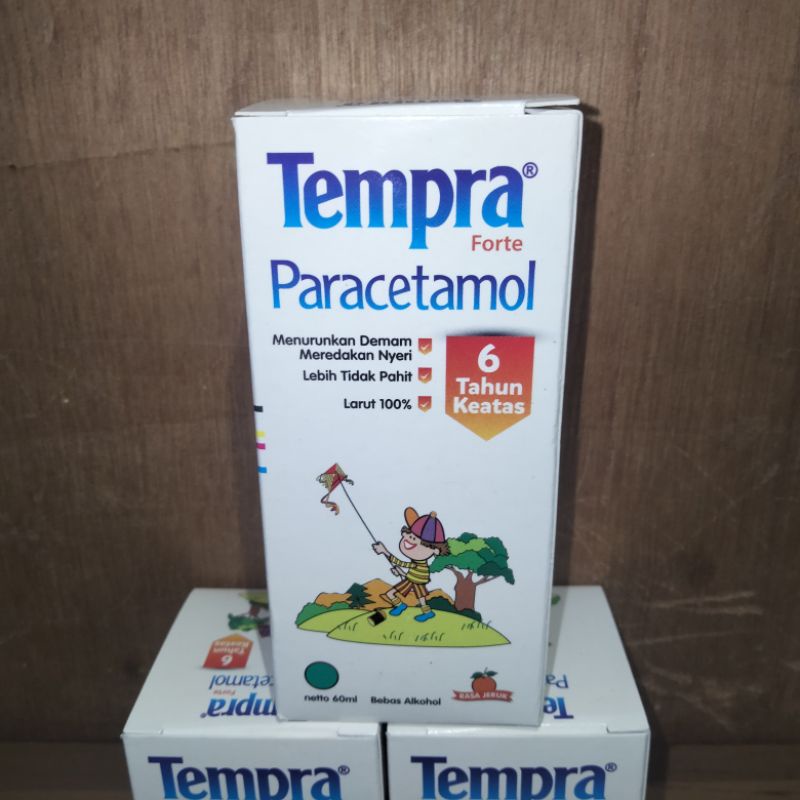 Tempra Forte 60ml 6 tahun keatas menurunkan demam