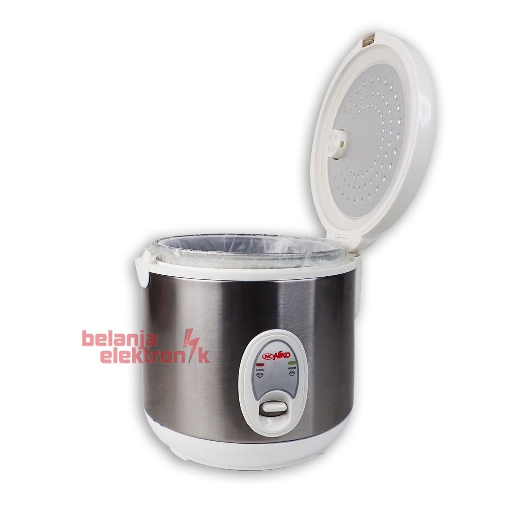 Rice Cooker Niko NK-RC12WS 1.2 Liter - Penanak Nasi dengan Fungsi Menghangatkan dan Mengukus