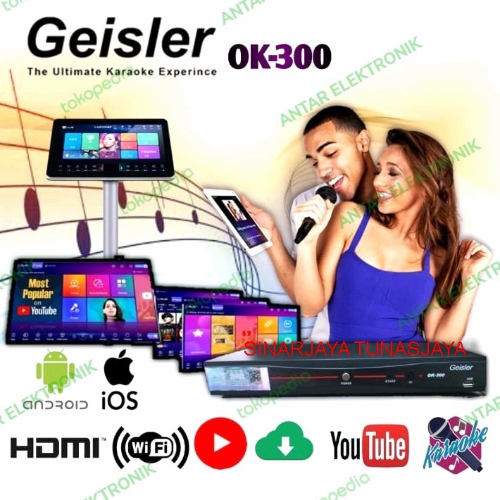 GEISLER OK 300 ORIGINAL PLUS LAYAR TOUCHSCREEN 19 INCH OK 300