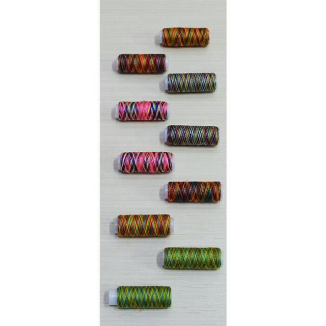 5 pcs Benang Jahit Warna Warni / Pelangi / Sembur - Rainbow Sewing Thread