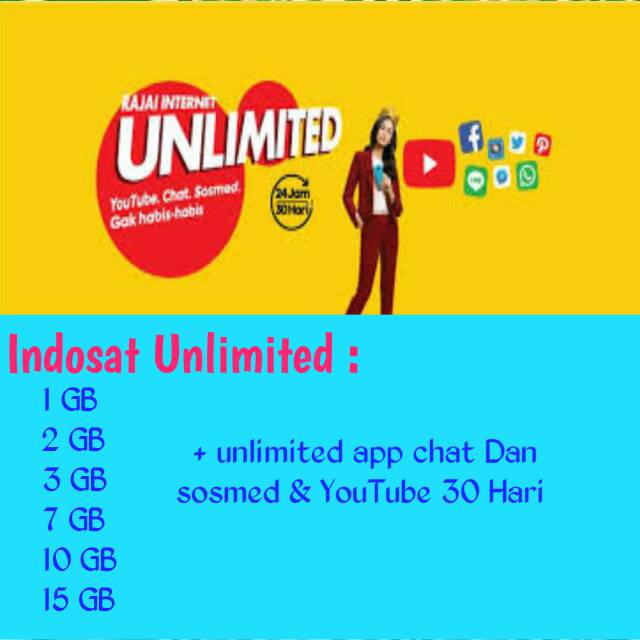 Indosat Unlimited 1 GB
