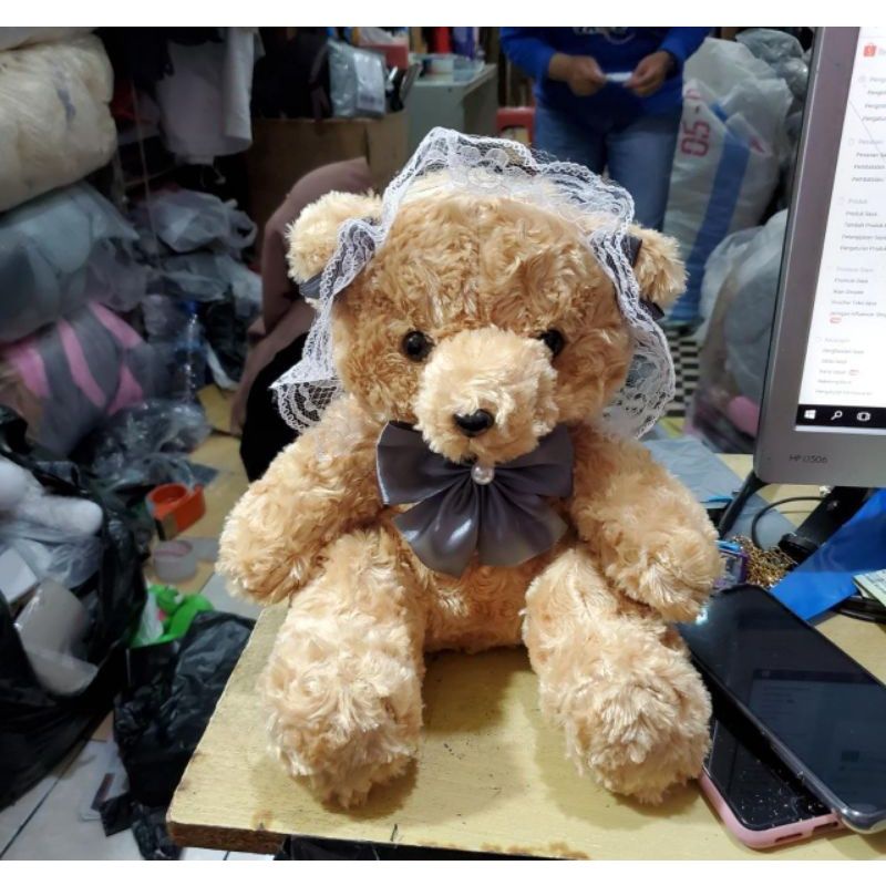 Tas beruang tedybear gemoy imut lucu Tas slempang rantai terbaru