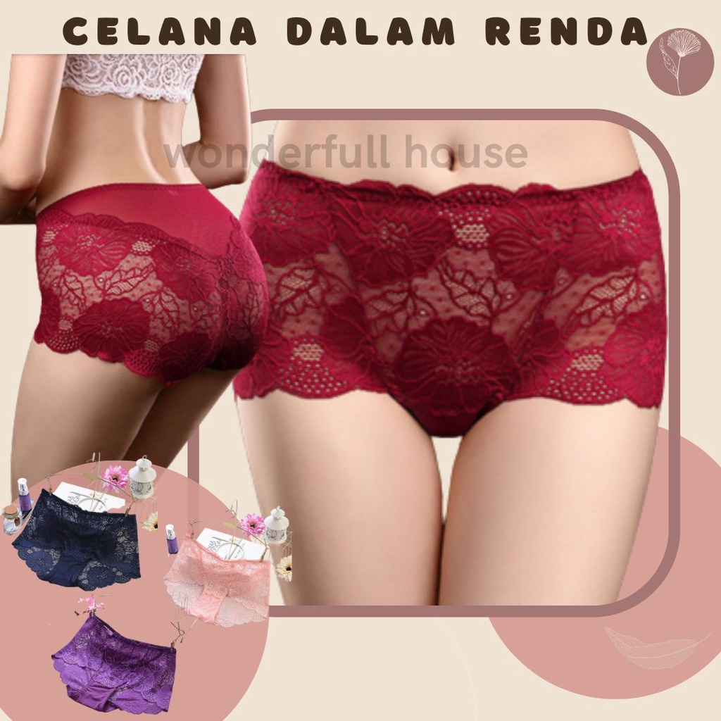 Celana Dalam Renda Wanita Underwear Sutra Seamless Sexy Celana Dalam Murah Celana Dalam Nyaman Premium