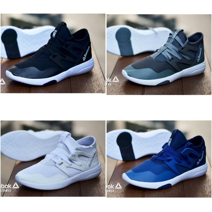 Sepatu Sneakers Pria Reebok Lessmils Import Murah - ,