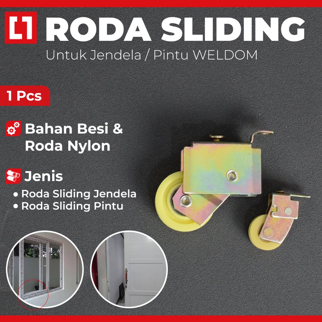 Roda Sliding Window / Door / Geser Jendela /Pintu Kecil Besar - Weldom