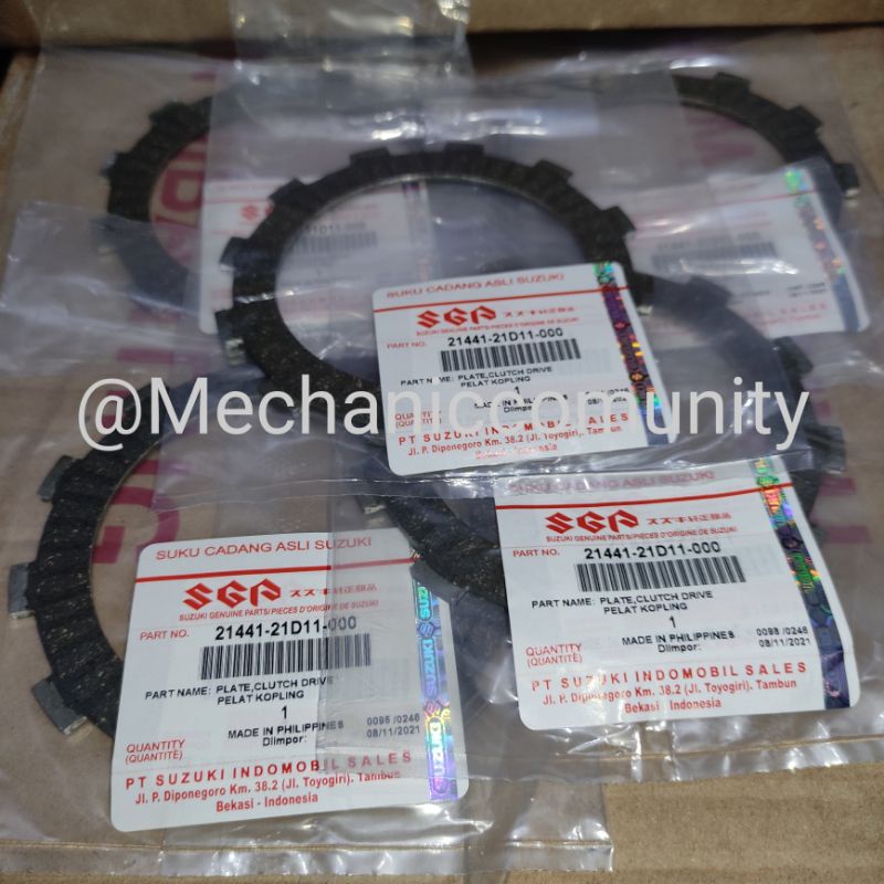 Kampas Kopling Plat Kopling  Satria 2T Hiu Lumba 6 Speed Ori 21441-21D11//21451-21D40