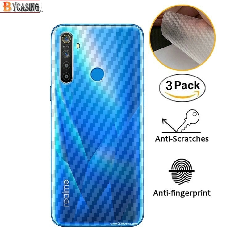 Realme 6i /6 Pro Realme 5i 5 Pro Realme 3 C11 C3 C2 XT Reno 2F Reno 3 Ultra Thin Carbon Fiber Back Film Rear Sticker BY