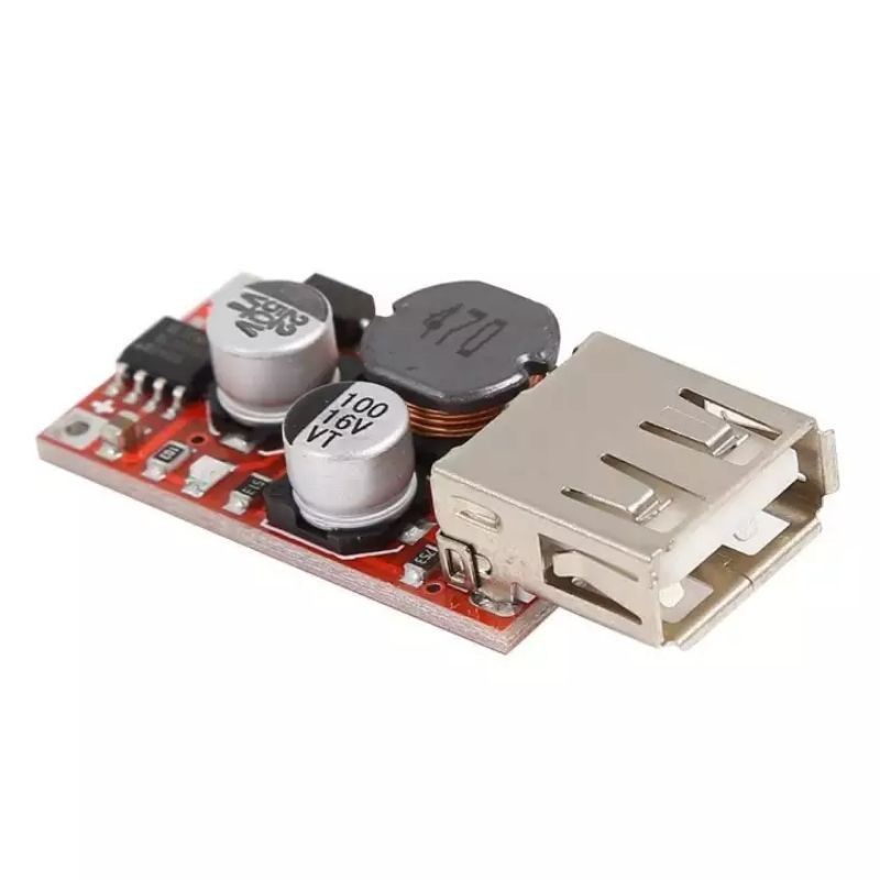 Dc-Dc Papan Buck Modul Daya Charger Mobil 9v/12v/24v Ke 5v 3a Usb