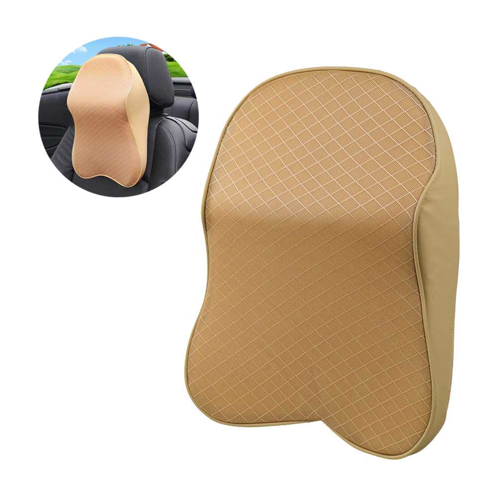 Bantal Leher Kursi Mobil Ergonomis 3D Memory Foam Pillow