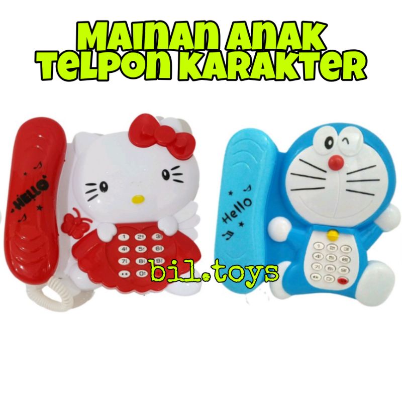 MAINAN EDUKASI MAINAN TELEPON DORAEMON MAINAN ANAK