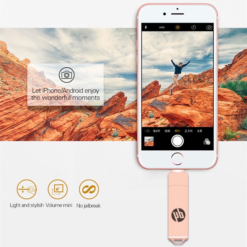 Hp Flashdisk OTG USB 3.0 Tipe-c 3 in 1 Kapasitas 512GB Untuk Smartphone