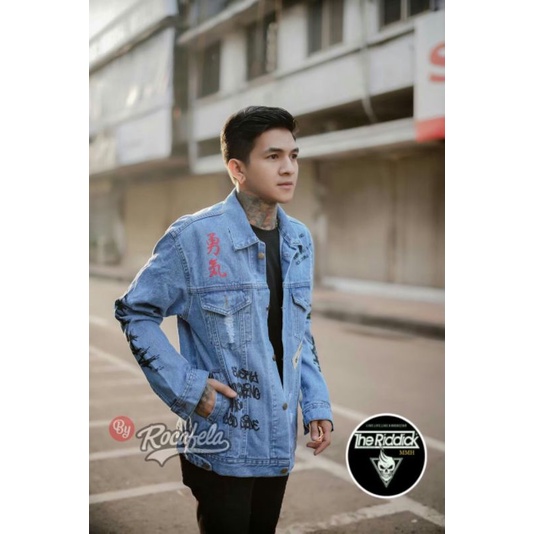 JAKET DENIM JAKET JEANS ROCAFELA ORIGINAL THE RIDDIK