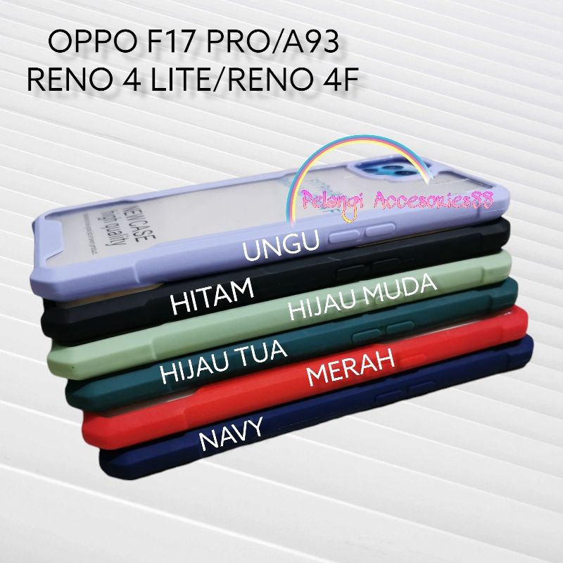 CASE OPPO F17 PRO /A93 / RENO 4 LITE / RENO 4F SHOCKPROOF SOFTCASE TRANSPARAN