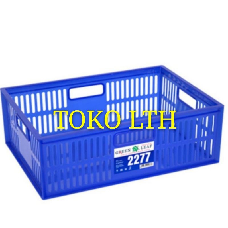 Keranjang Industri Plastik Serbaguna Berlubang Ukuran 39x28x14 cm